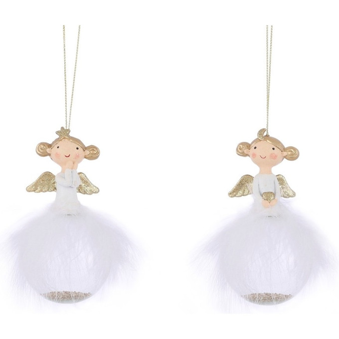 Подвеска ангел HOUSE OF SEASONS, красный, 2 вида, 6*6*11,5 см 85880